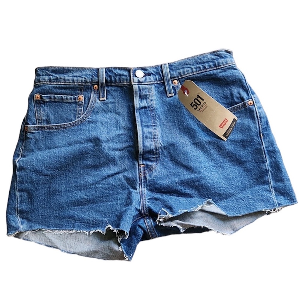 NWT Levi’s 501 button fly jean shorts